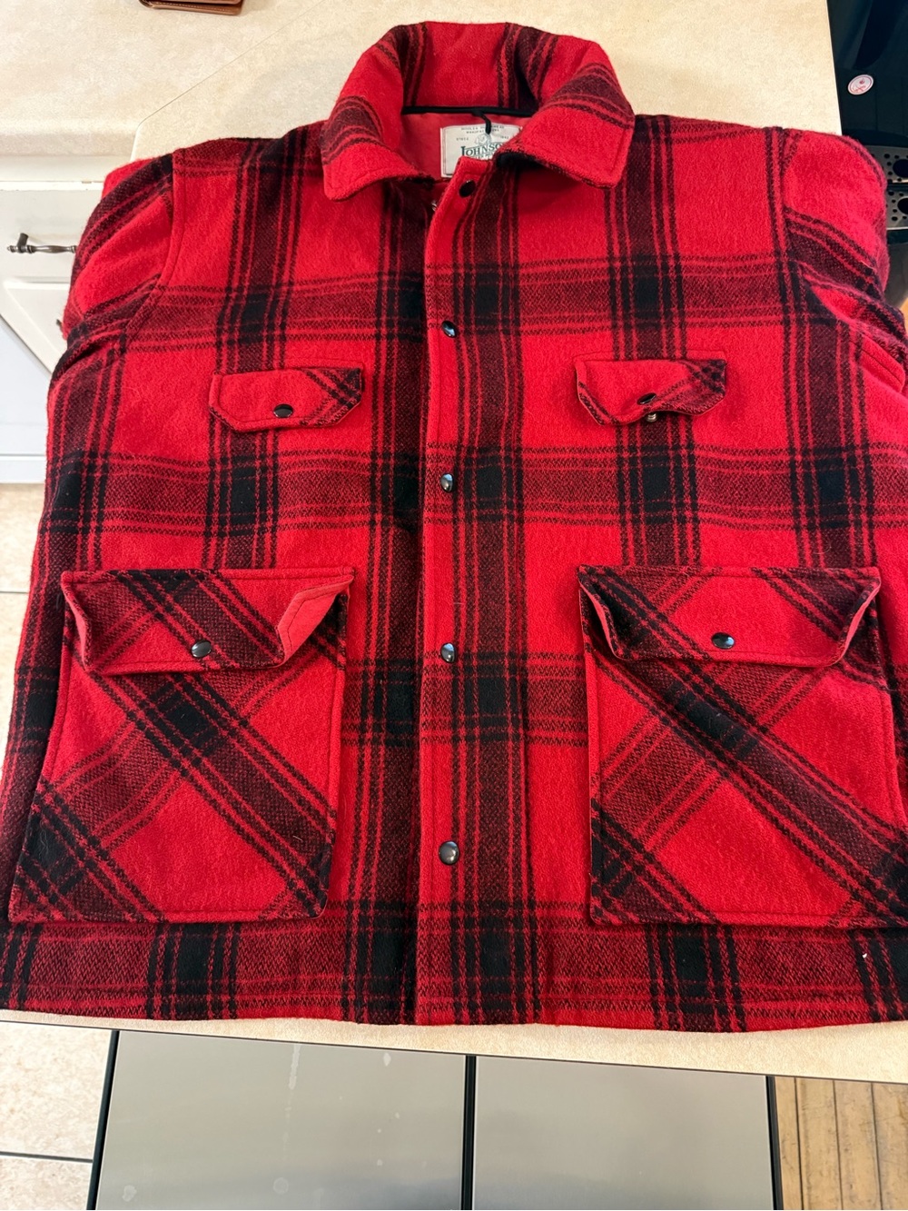 Lot - 2 vintage Johnson Woolen Mill jackets & vest